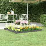 Vidaxx jardinière 110x110x27 cm bois de pin massif gris