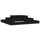 Vidaxx jardinière 110x110x27 cm bois de pin massif noir