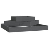 Vidaxx jardinière 83x83x27 cm bois de pin massif gris