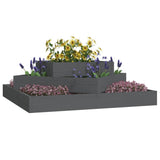 Vidaxx jardinière 83x83x27 cm bois de pin massif gris