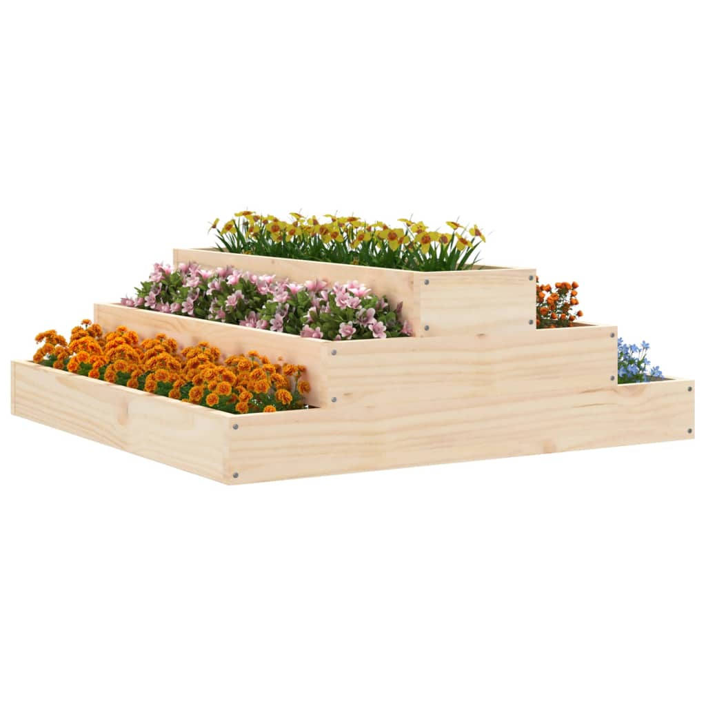 Vidaxx jardinière 80x80x27 cm bois de pin massif