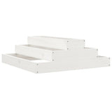 Vidaxx jardinière 80x80x27 cm bois de pin massif blanc