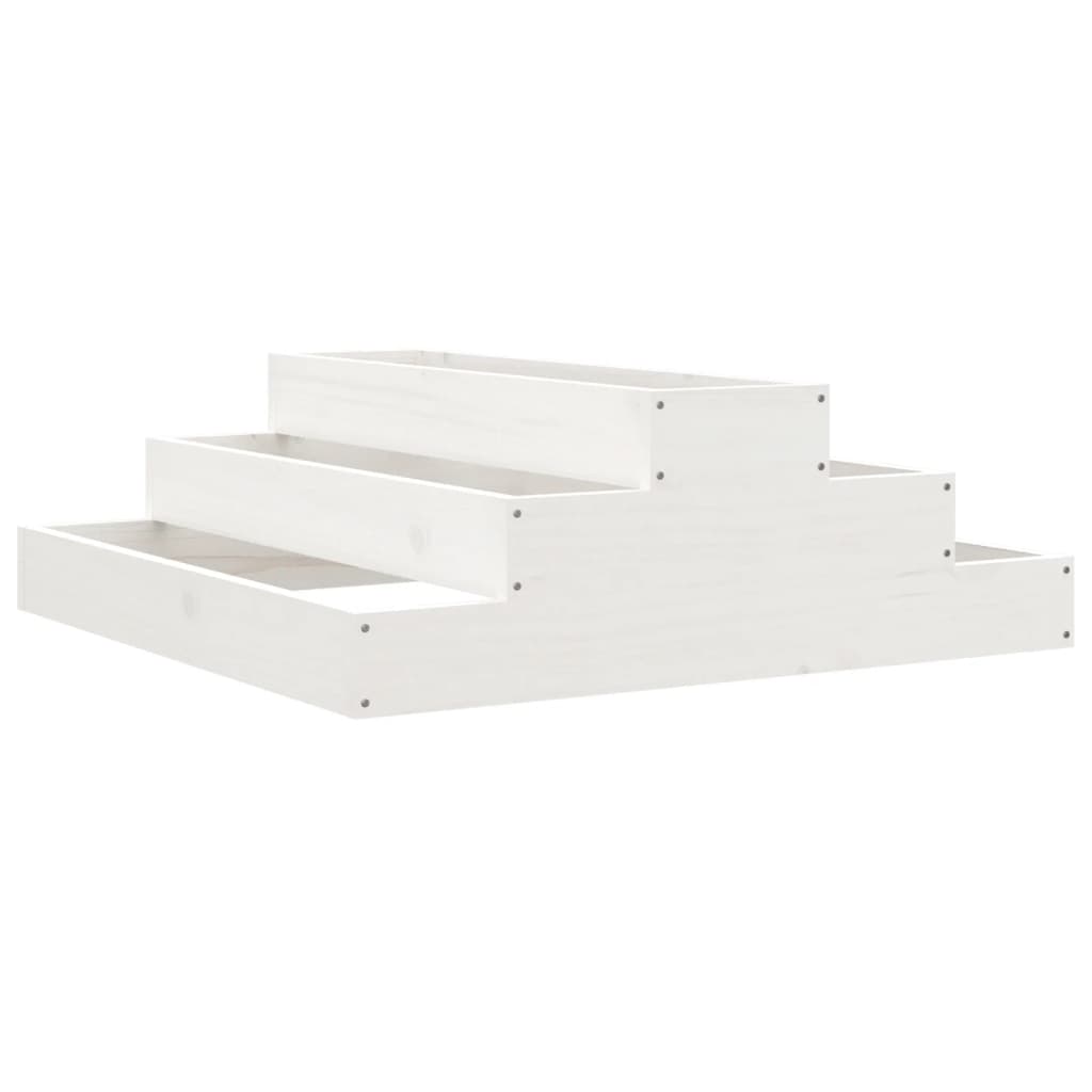 Vidaxl Planning Box 80x80x27 cm Solid Pine White