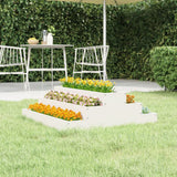 Vidaxx jardinière 80x80x27 cm bois de pin massif blanc