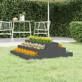 Vidaxx jardinière 80x80x27 cm bois de pin massif gris