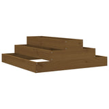 Vidaxx jardinière 80x80x27 cm bois de pin massif marron miel