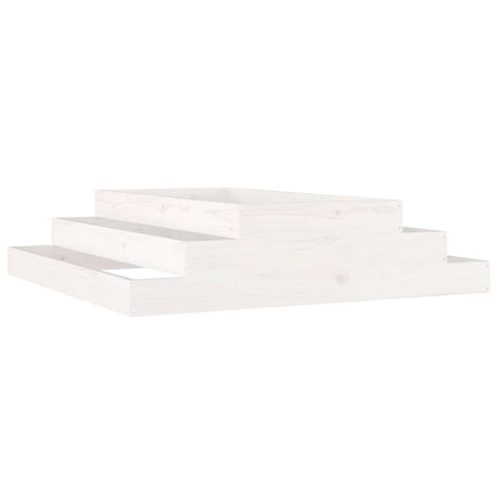 Vidaxx jardinière 110x110x27 cm bois de pin massif blanc