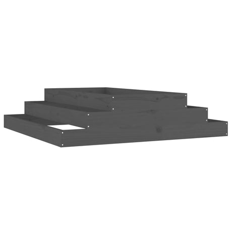 Vidaxx jardinière 110x110x27 cm bois de pin massif gris