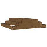 Vidaxx jardinière 110x110x27 cm bois de pin massif marron miel