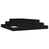 Vidaxx jardinière 110x110x27 cm bois de pin massif noir