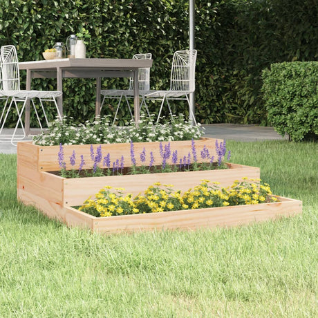 VidaXL Jardinière 78x78x27 cm bois de pin massif