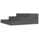 Vidaxx jardinière 78x78x27 cm bois de pin massif gris