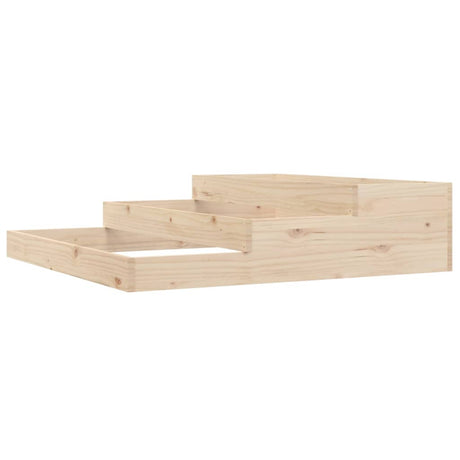 Vidaxx jardinière 107x107x27 cm bois de pin massif