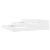 Vidaxx jardinière 107x107x27 cm bois de pin massif blanc