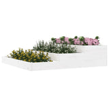 Vidaxx jardinière 107x107x27 cm bois de pin massif blanc