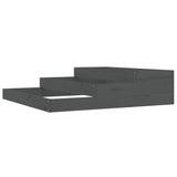 Vidaxx jardinière 107x107x27 cm bois de pin massif gris