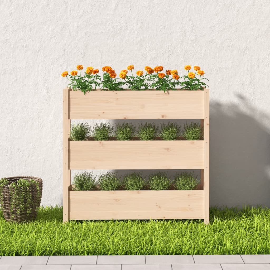 Jardinière Vidaxx 112x25x104,5 cm bois de pin massif