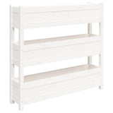 Vidaxx jardinière 112x25x104,5 cm bois de pin massif blanc