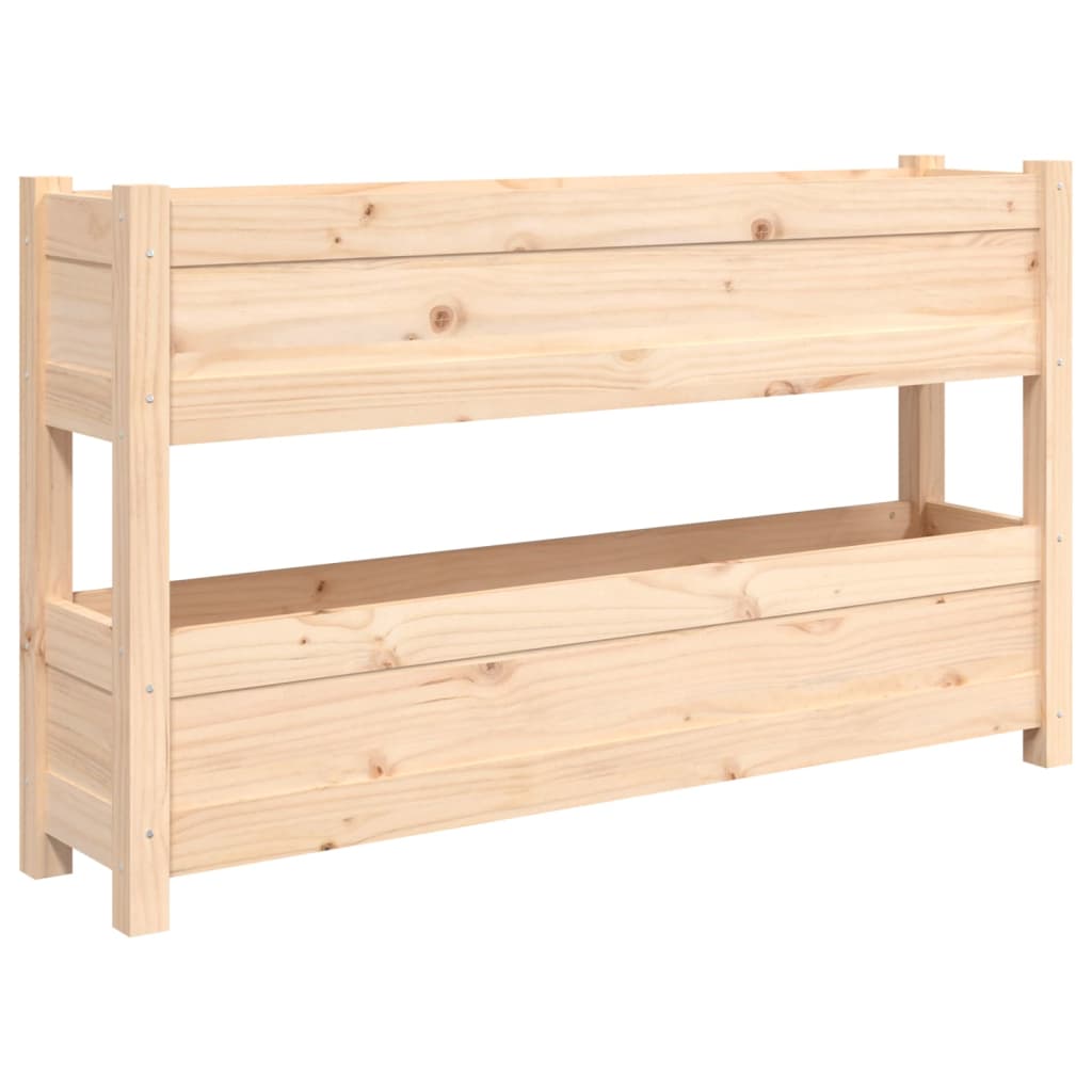 Vidaxx jardinière 112x25x66 cm bois de pin massif