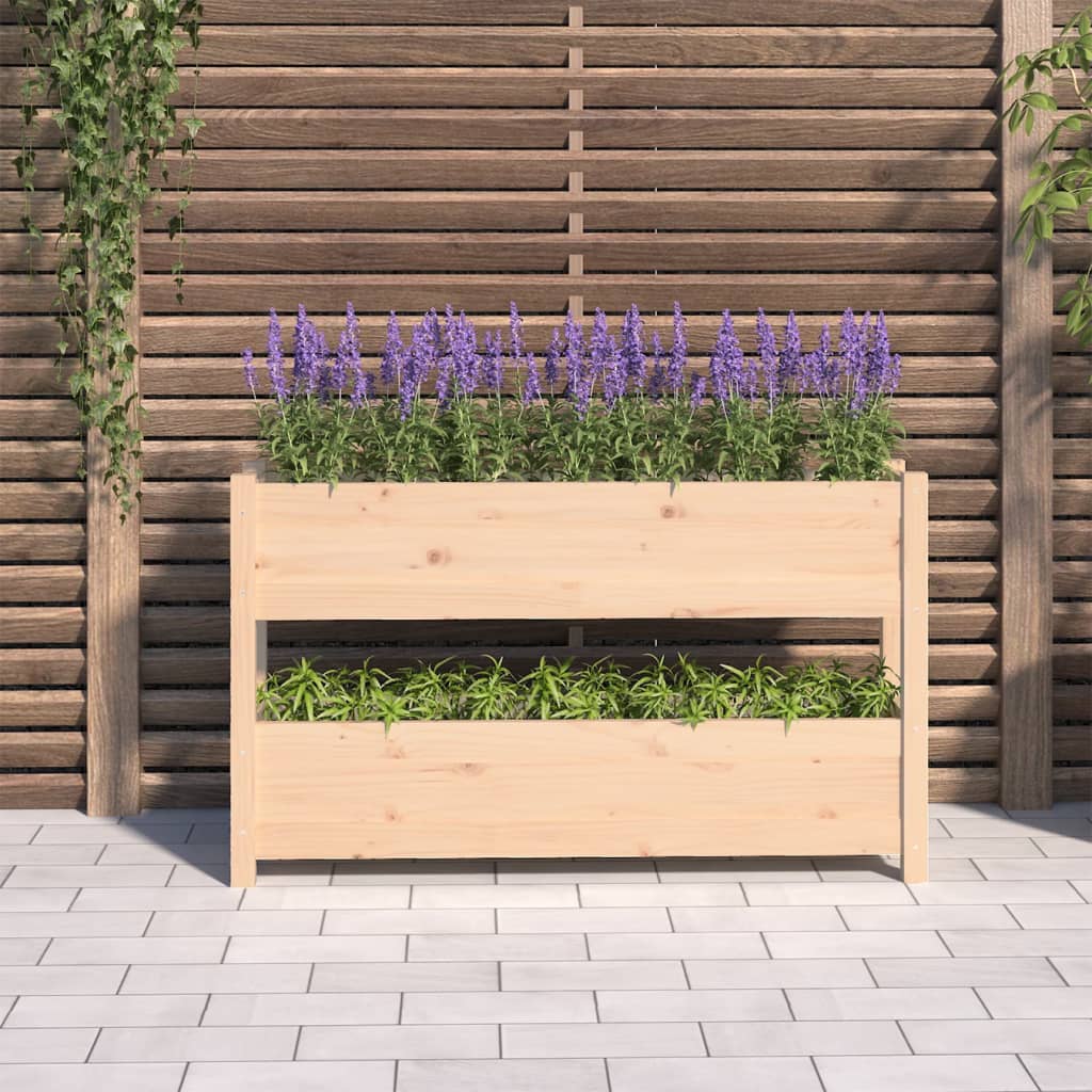 Vidaxx jardinière 112x25x66 cm bois de pin massif