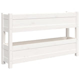 Vidaxx jardinière 112x25x66 cm bois de pin massif blanc