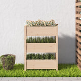 Vidaxl plantenbak 77x25x104,5 cm massief grenenhout