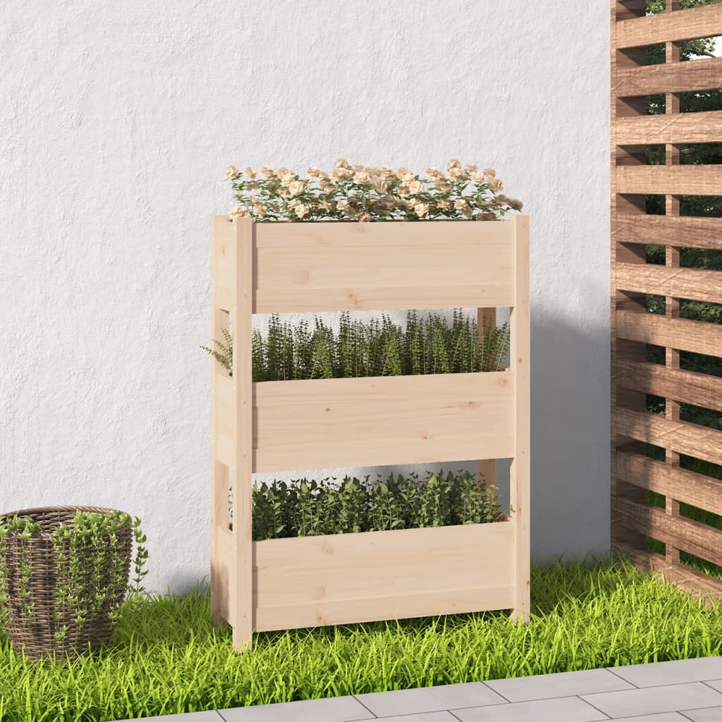 Jardinière Vidaxx 77x25x104,5 cm bois de pin massif