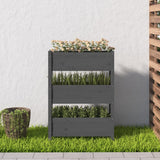 Vidaxx jardinière 77x25x104,5 cm bois de pin massif gris