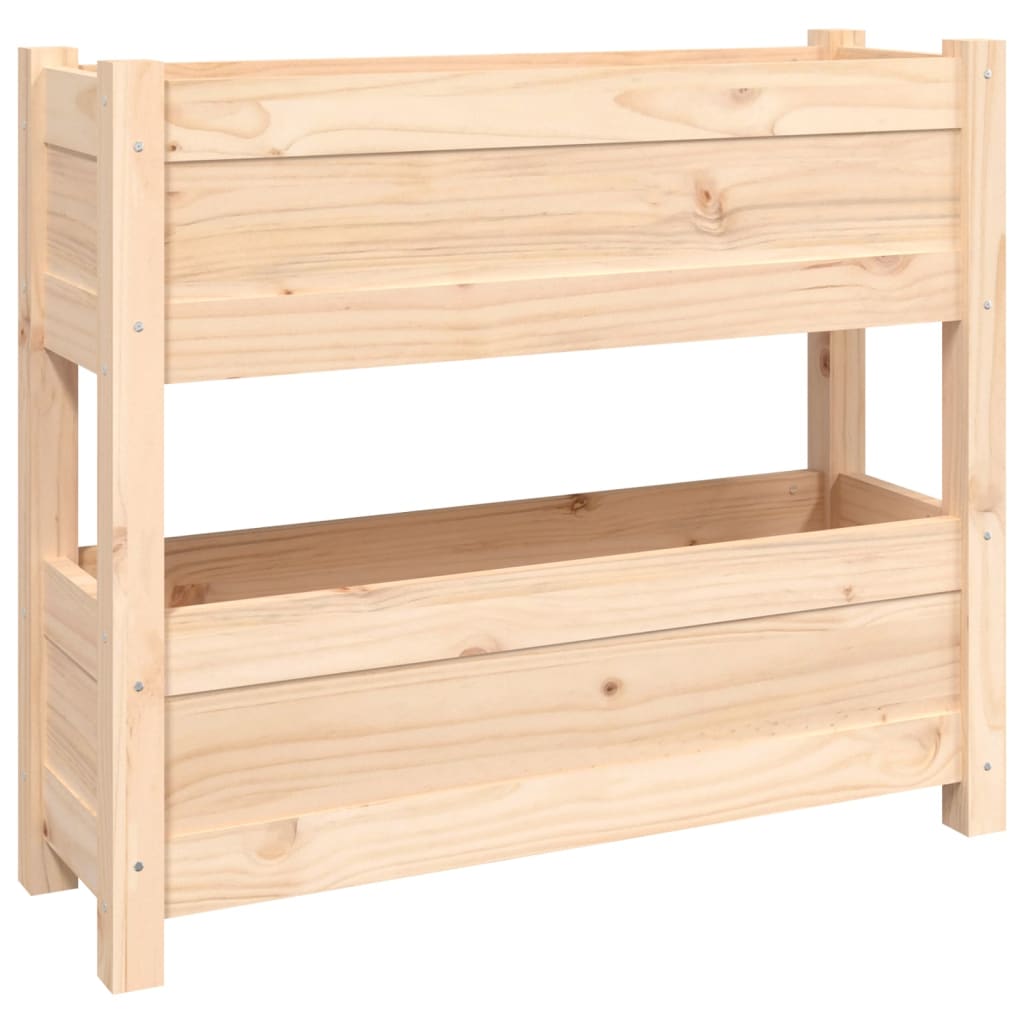 Vidaxx jardinière 77x25x66 cm bois de pin massif