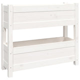 Vidaxx jardinière 77x25x66 cm bois de pin massif blanc