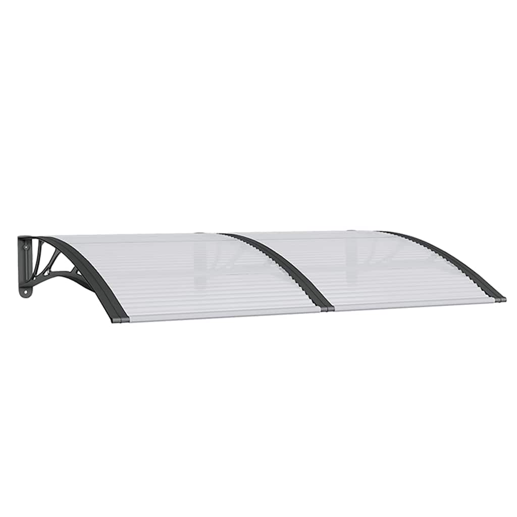 Vidaxx auvent de porte 150x100 cm polycarbonate noir