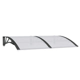 Vidaxx auvent de porte 150x100 cm polycarbonate noir