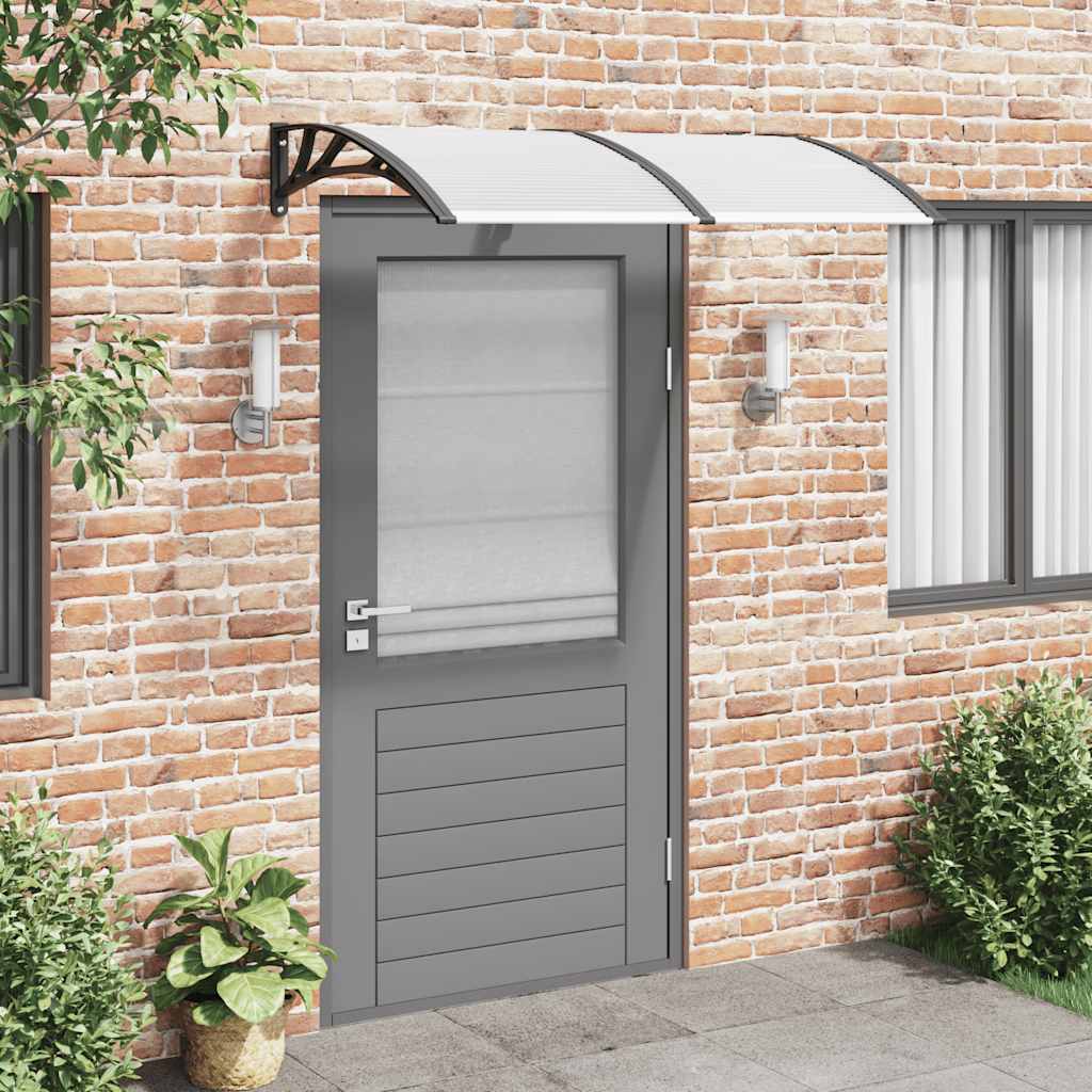 Vidaxx auvent de porte 150x100 cm polycarbonate noir
