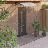 Vidaxl Porte auvent 150x100 cm Polycarbonate noir