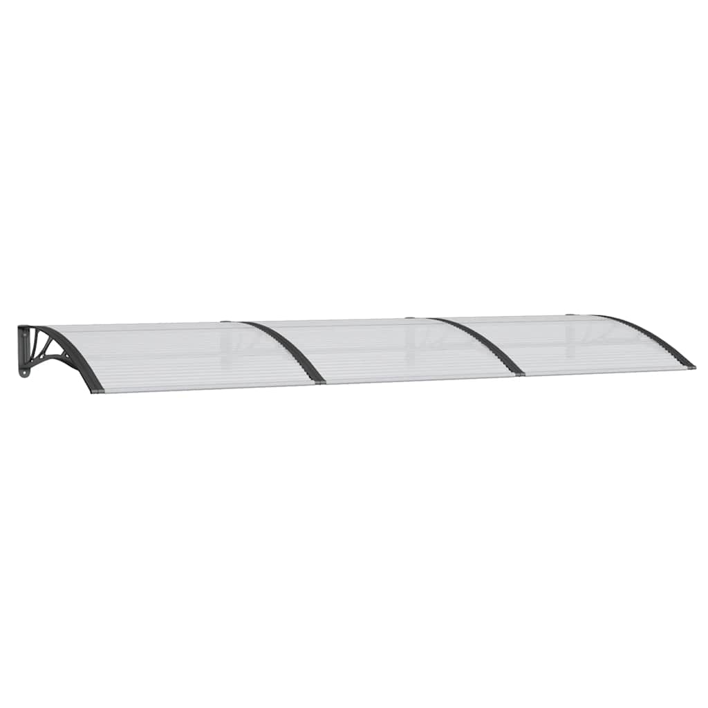 Vidaxx auvent de porte 300x100 cm polycarbonate noir