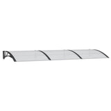 Vidaxx auvent de porte 300x100 cm polycarbonate noir