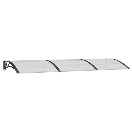 Vidaxx auvent de porte 300x100 cm polycarbonate noir
