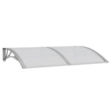 Vidaxx auvent de porte 150x100 cm polycarbonate gris