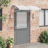 Vidaxx auvent de porte 150x100 cm polycarbonate gris