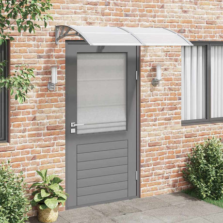 Vidaxx auvent de porte 150x100 cm polycarbonate gris