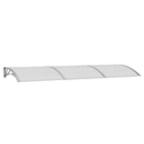 Vidaxx auvent de porte 300x100 cm polycarbonate gris