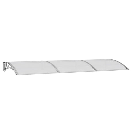 Vidaxx auvent de porte 300x100 cm polycarbonate gris