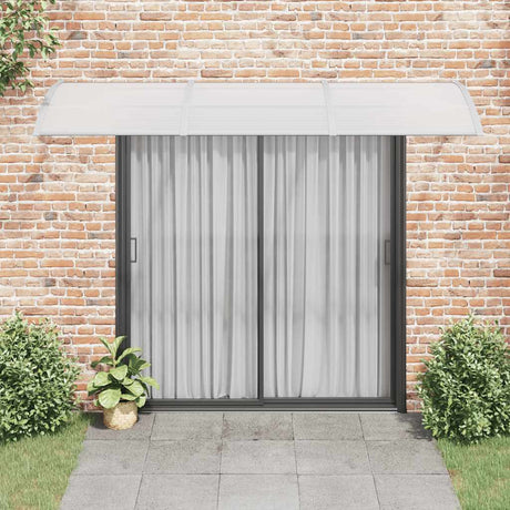 Vidaxx auvent de porte 300x100 cm polycarbonate gris