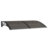 Vidaxx auvent de porte 150x100 cm polycarbonate noir