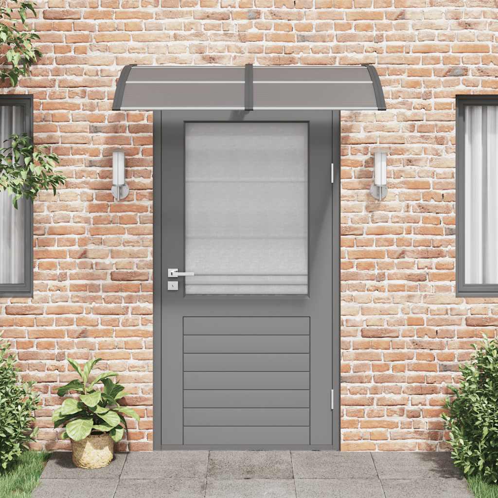 Vidaxx auvent de porte 150x100 cm polycarbonate noir
