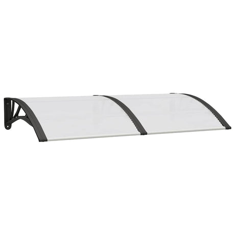 Vidaxx auvent de porte 150x75 cm polycarbonate noir et transparent