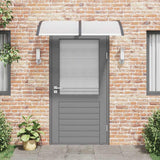 Vidaxx auvent de porte 150x75 cm polycarbonate noir et transparent