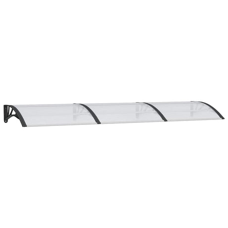 Vidaxx auvent de porte 300x75 cm polycarbonate noir et transparent
