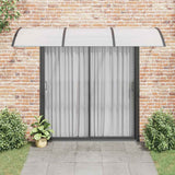 Vidaxx auvent de porte 300x75 cm polycarbonate noir et transparent