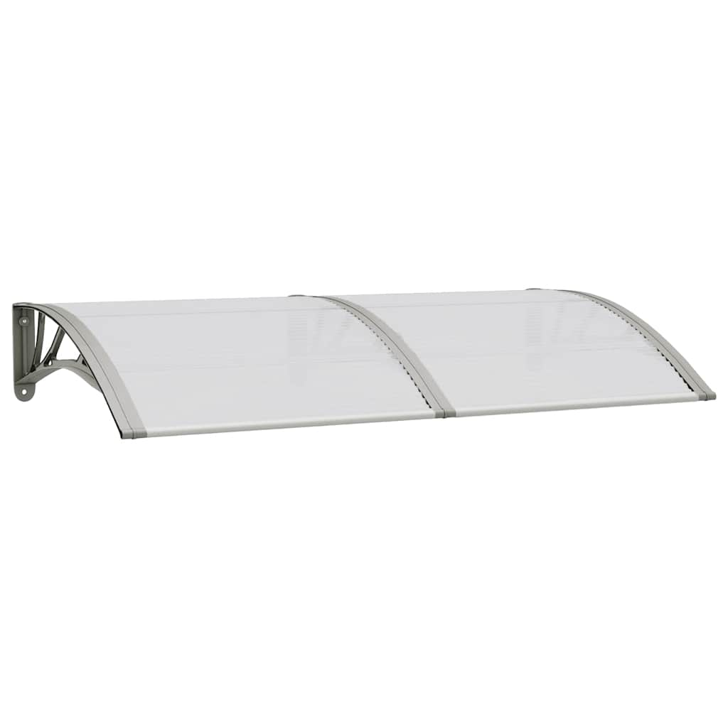 Vidaxx auvent de porte 150x75 cm polycarbonate gris